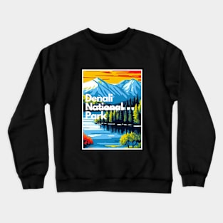 Denali National Park hike Alaska United States Crewneck Sweatshirt